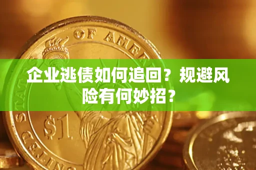 武汉企业逃债如何追回？规避风险有何妙招？