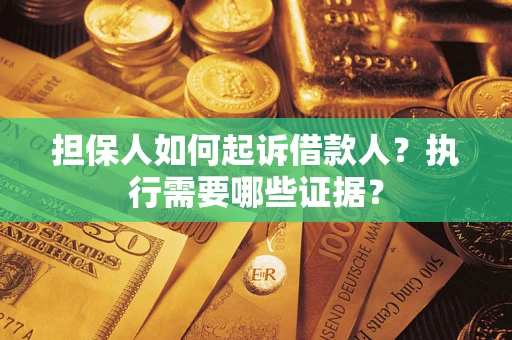 武汉担保人如何起诉借款人？执行需要哪些证据？
