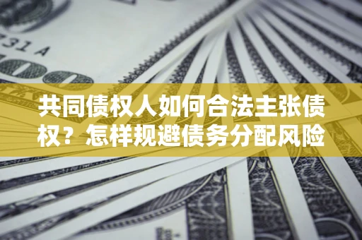 武汉共同债权人如何合法主张债权？怎样规避债务分配风险？