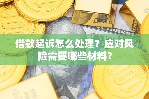 武汉借款起诉怎么处理？应对风险需要哪些材料？