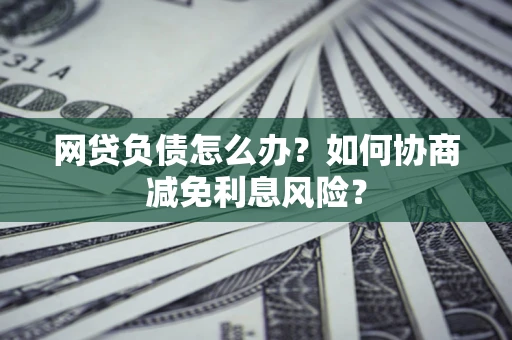 武汉网贷负债怎么办？如何协商减免利息风险？
