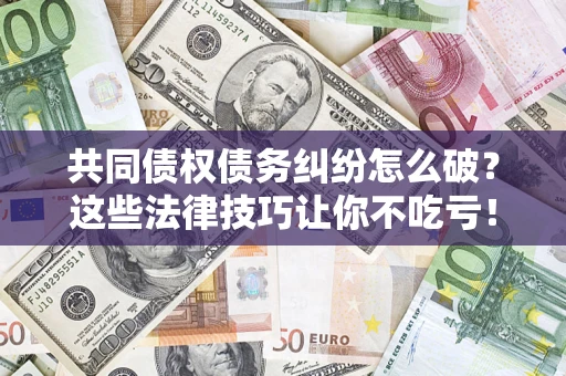 武汉共同债权债务纠纷怎么破？这些法律技巧让你不吃亏！