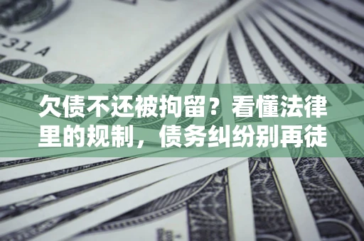 武汉欠债不还被拘留？看懂法律里的规制，债务纠纷别再徒劳奔波