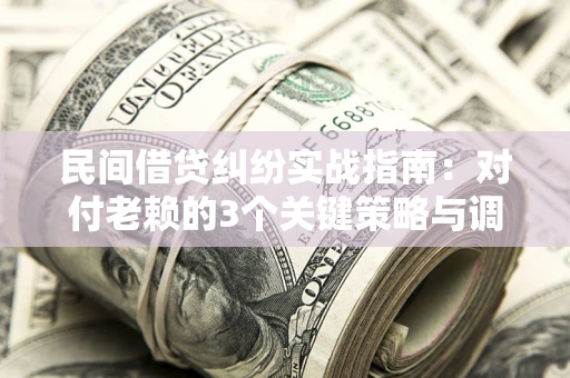 武汉民间借贷纠纷实战指南：对付老赖的3个关键策略与调解盲区解析