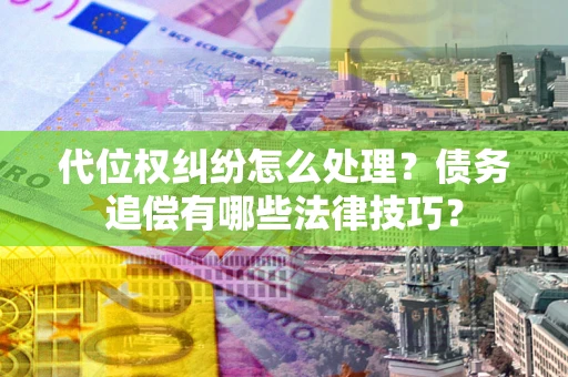 武汉代位权纠纷怎么处理？债务追偿有哪些法律技巧？