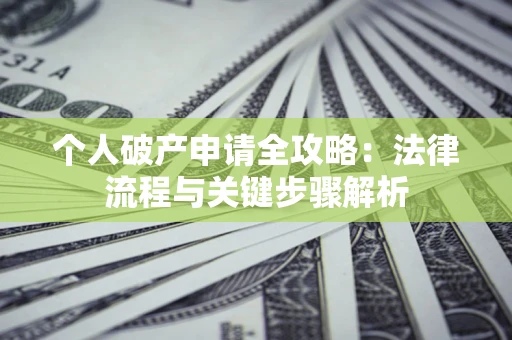 武汉个人破产申请全攻略：法律流程与关键步骤解析
